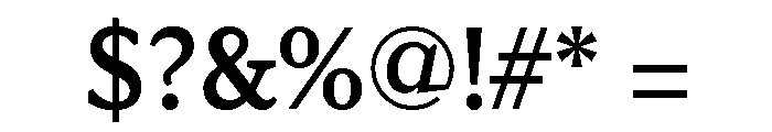 Kandal Medium Font OTHER CHARS