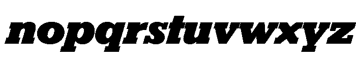 Karnak Black Italic Font LOWERCASE
