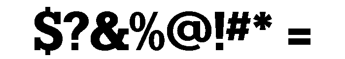Karnak Bold Font OTHER CHARS