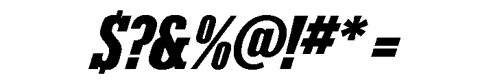 Karnak Condensed Black Italic Font OTHER CHARS