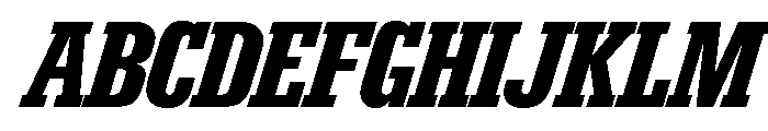 Karnak Condensed Black Italic Font UPPERCASE