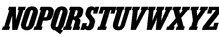 Karnak Condensed Black Italic Font UPPERCASE