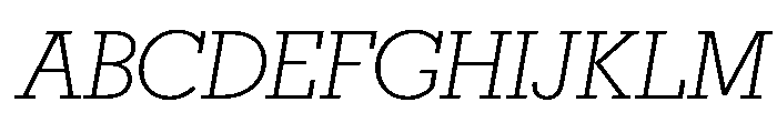 Karnak Light Italic Font UPPERCASE
