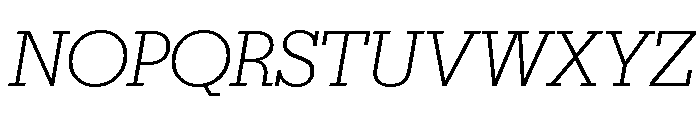 Karnak Light Italic Font UPPERCASE