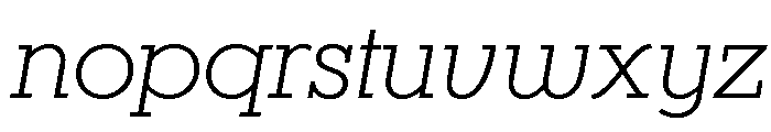Karnak Light Italic Font LOWERCASE