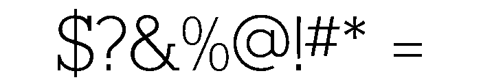 Karnak Light Font OTHER CHARS