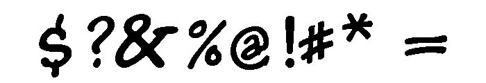 Kaz Regular Font OTHER CHARS