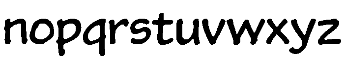 Kaz Regular Font LOWERCASE