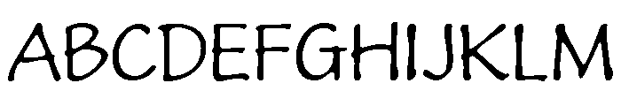 Kaz Thin Font UPPERCASE
