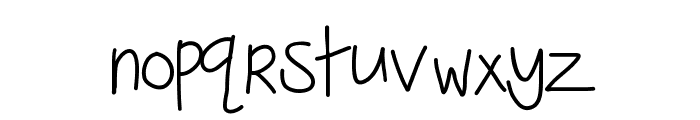 KBSeriouslyIntoHer Font LOWERCASE
