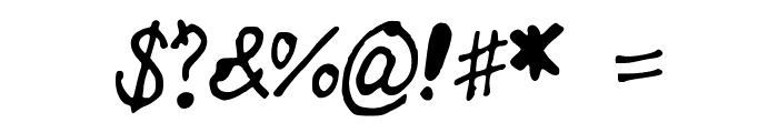 KBSpacingOut Font OTHER CHARS