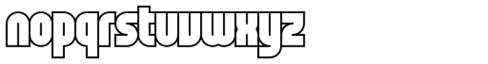 KD Hachure Outline Font LOWERCASE