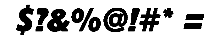 Keiko Titling Bold Italic Font OTHER CHARS
