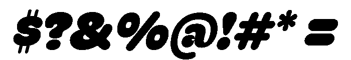 Keiko Titling Heavy Italic Font OTHER CHARS