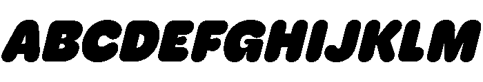 Keiko Titling Heavy Italic Font UPPERCASE