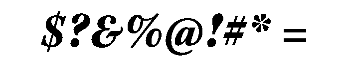 Kepler 3 Caption Condensed Black Italic Font OTHER CHARS