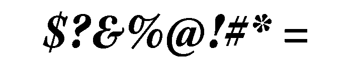 Kepler 3 Caption Condensed Bold Italic Font OTHER CHARS
