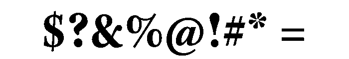 Kepler 3 Caption Condensed Bold Font OTHER CHARS