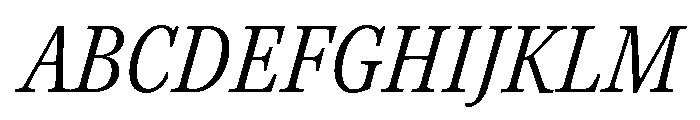 Kepler 3 Caption Condensed Light Italic Font UPPERCASE