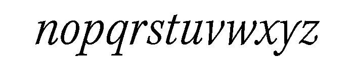 Kepler 3 Caption Condensed Light Italic Font LOWERCASE