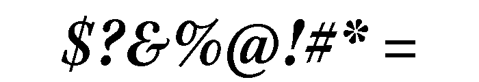 Kepler 3 Caption Condensed Semibold Italic Font OTHER CHARS