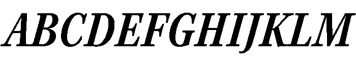 Kepler 3 Caption Condensed Semibold Italic Font UPPERCASE