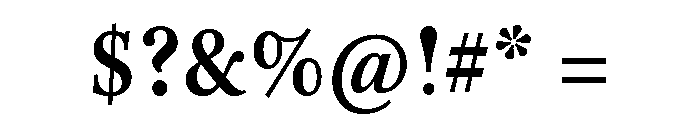 Kepler 3 Caption Condensed Semibold Font OTHER CHARS