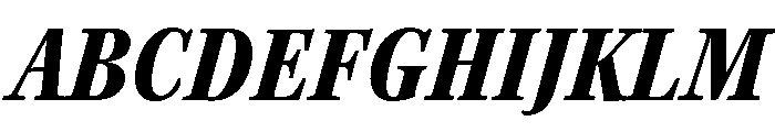 Kepler 3 Condensed Black Italic Font UPPERCASE