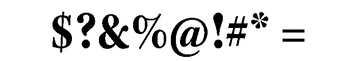 Kepler 3 Condensed Bold Font OTHER CHARS