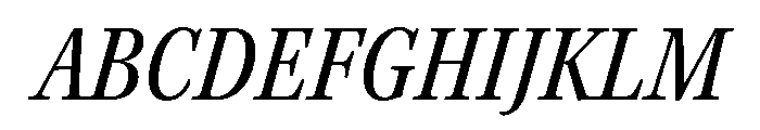 Kepler 3 Condensed Italic Font UPPERCASE