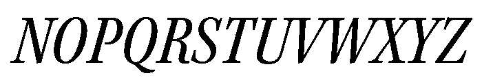 Kepler 3 Condensed Italic Font UPPERCASE