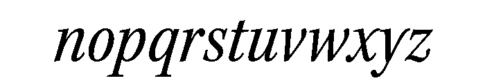 Kepler 3 Condensed Italic Font LOWERCASE