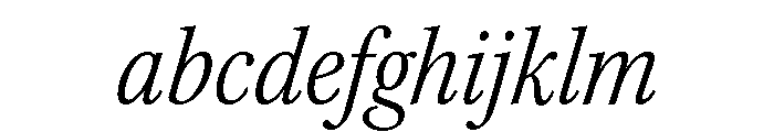 Kepler 3 Condensed Light Italic FONT
