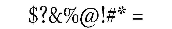 Kepler 3 Condensed Light Font OTHER CHARS