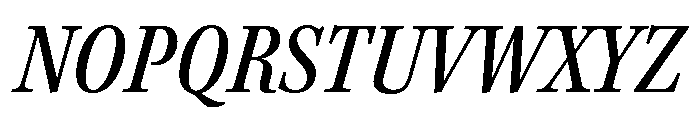 Kepler 3 Condensed Medium Italic Font UPPERCASE