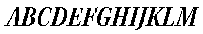 Kepler 3 Condensed Semibold Italic Font UPPERCASE