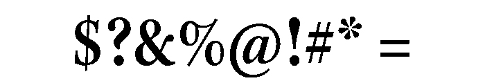 Kepler 3 Condensed Semibold Font OTHER CHARS