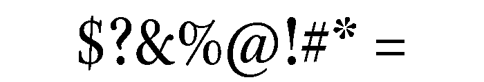 Kepler 3 Condensed Font OTHER CHARS