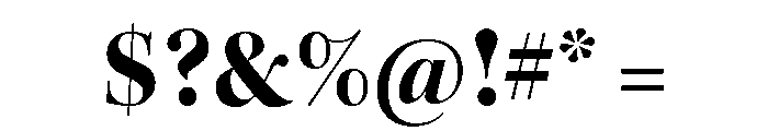Kepler 3 Display Bold Font OTHER CHARS