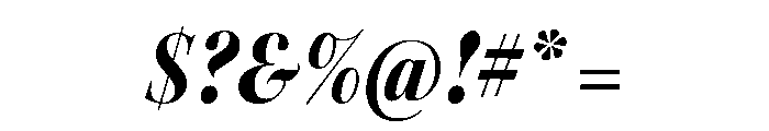 Kepler 3 Display Condensed Black Italic Font OTHER CHARS