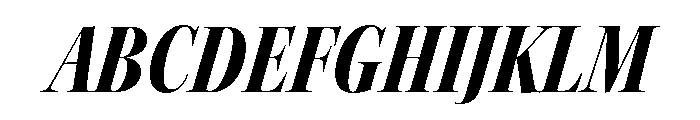 Kepler 3 Display Condensed Black Italic Font UPPERCASE