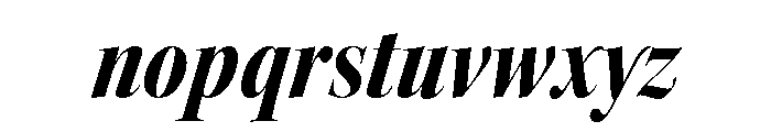 Kepler 3 Display Condensed Black Italic Font LOWERCASE