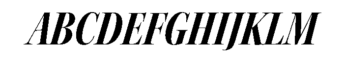 Kepler 3 Display Condensed Bold Italic Font UPPERCASE
