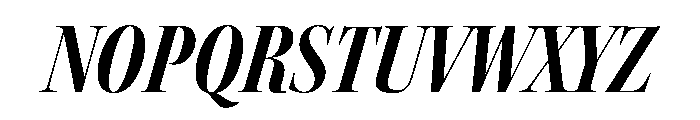 Kepler 3 Display Condensed Bold Italic Font UPPERCASE
