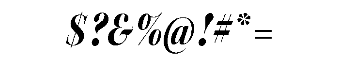 Kepler 3 Display Condensed Extra Black Italic Font OTHER CHARS