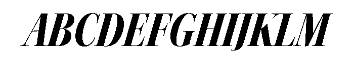 Kepler 3 Display Condensed Extra Black Italic Font UPPERCASE