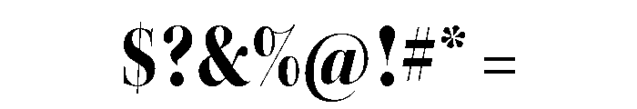 Kepler 3 Display Condensed Extra Black Font OTHER CHARS
