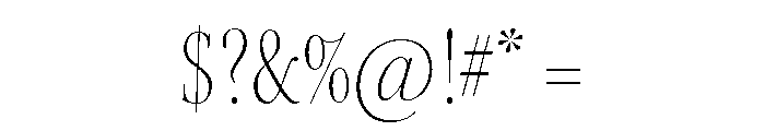 Kepler 3 Display Condensed Extra Light Font OTHER CHARS