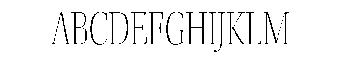 Kepler 3 Display Condensed Extra Light Font UPPERCASE