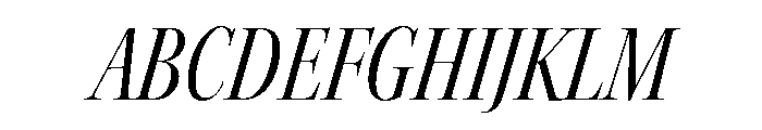 Kepler 3 Display Condensed Italic Font UPPERCASE